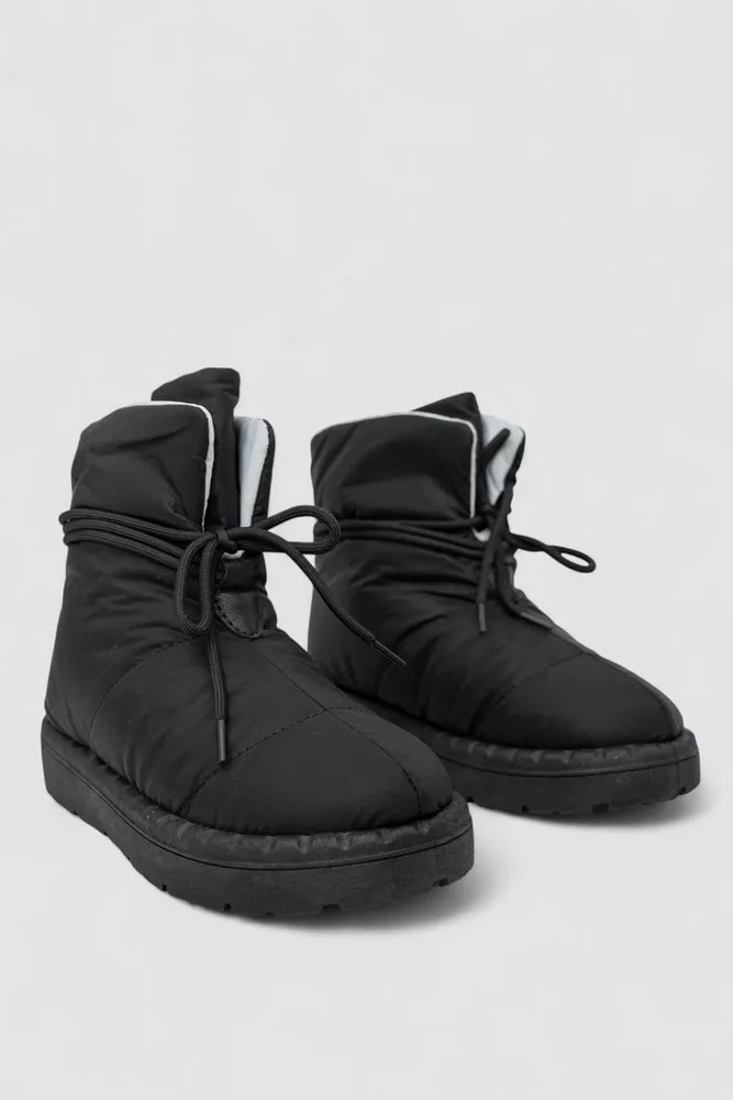 Купить Дутики женские зимние на меху, цвет черно-серый, 248RFM600 - Фото №3