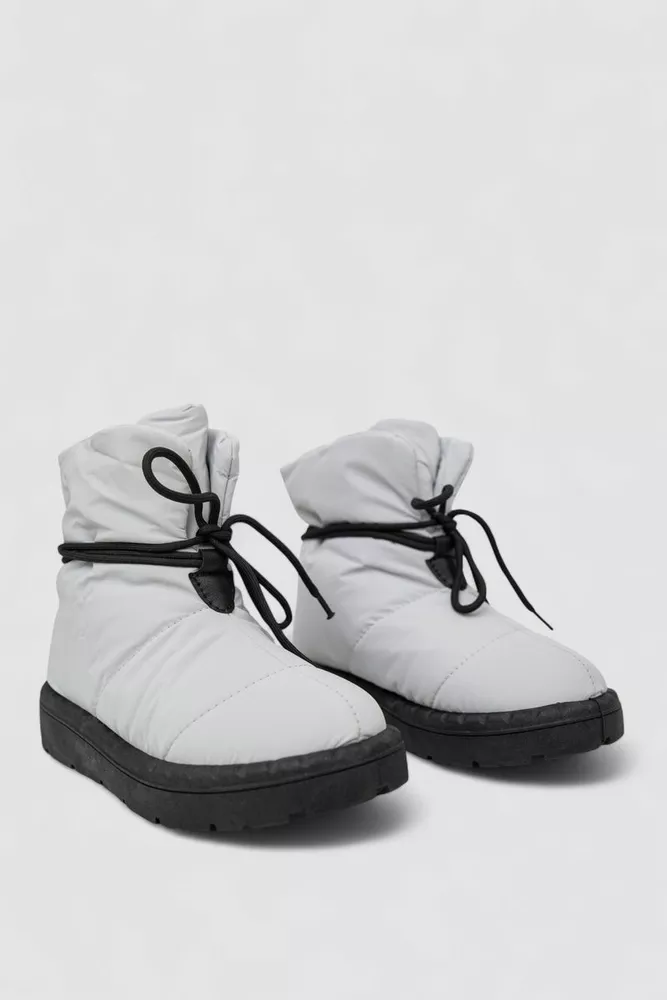 Купити Дутики жіночі зимові на хутрі, колір сірий, 248RFM600 - Фото №3