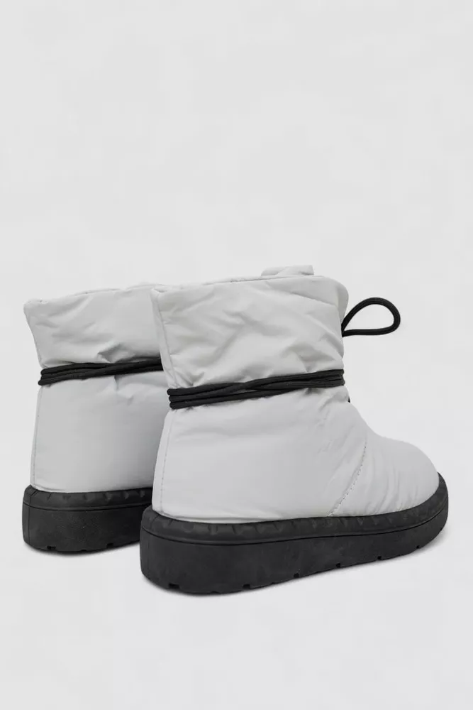 Купити Дутики жіночі зимові на хутрі, колір сірий, 248RFM600 - Фото №4