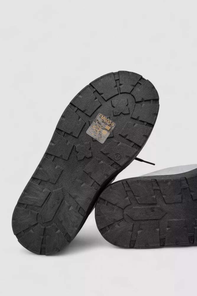 Купити Дутики жіночі зимові на хутрі, колір сірий, 248RFM600 - Фото №5