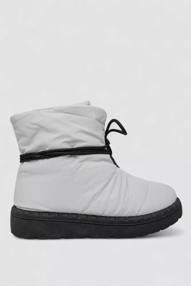 Купити Дутики жіночі зимові на хутрі, колір сірий, 248RFM600 - Фото №1