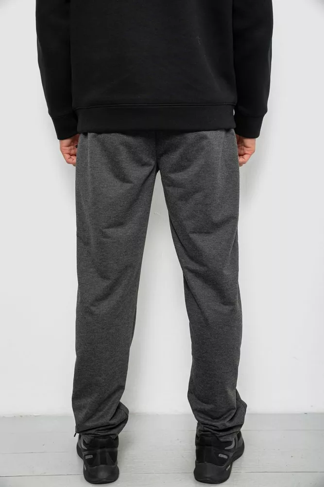 Купить Спортивные штаны мужские однотонные, цвет серый, 244R41668 - Фото №4