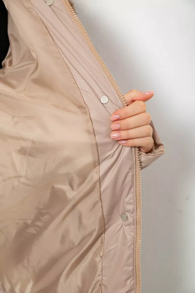 Купити Куртка жіноча зимова коротка, колір мокко, 244R865 - Фото №8