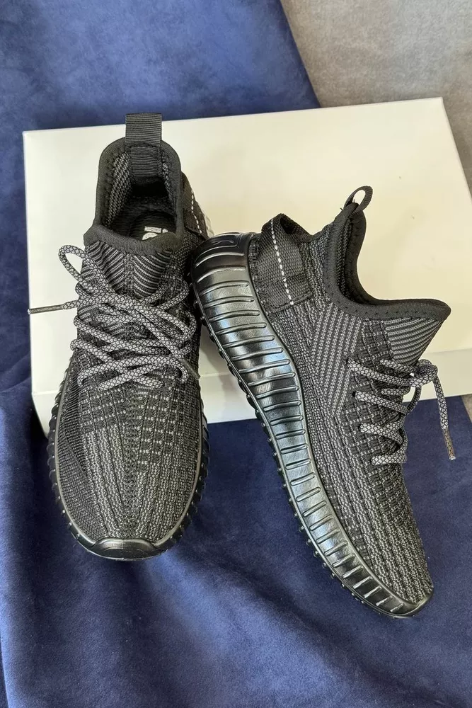 Купити Кросівки жіночі текстиль 243R778, колір Чорно-сірий оптом - Фото №3