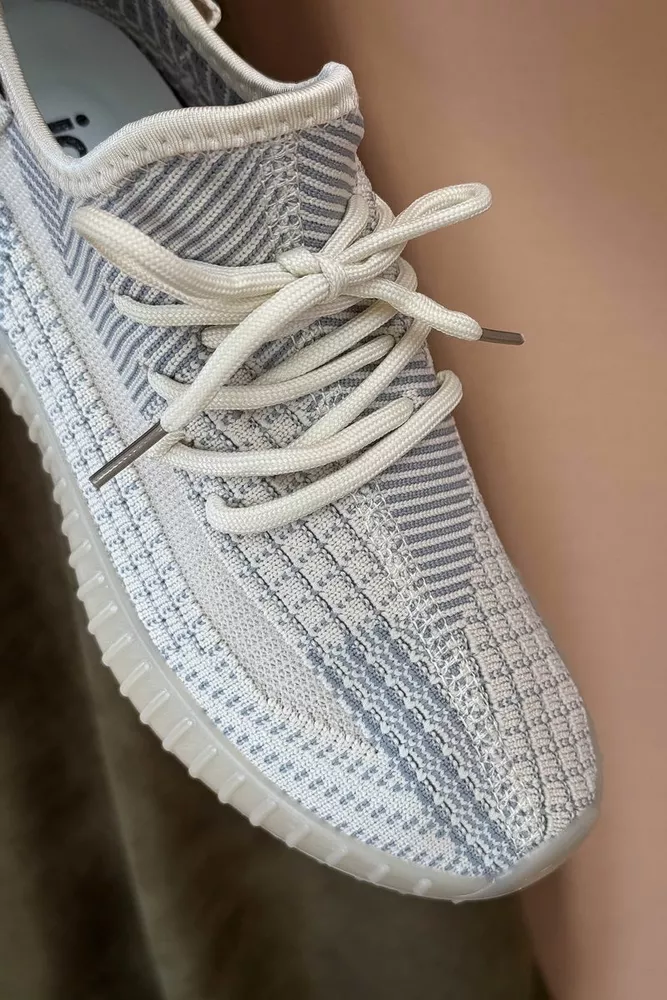 Купить Кроссовки женские текстиль 243R779, цвет Бежевый оптом - Фото №2