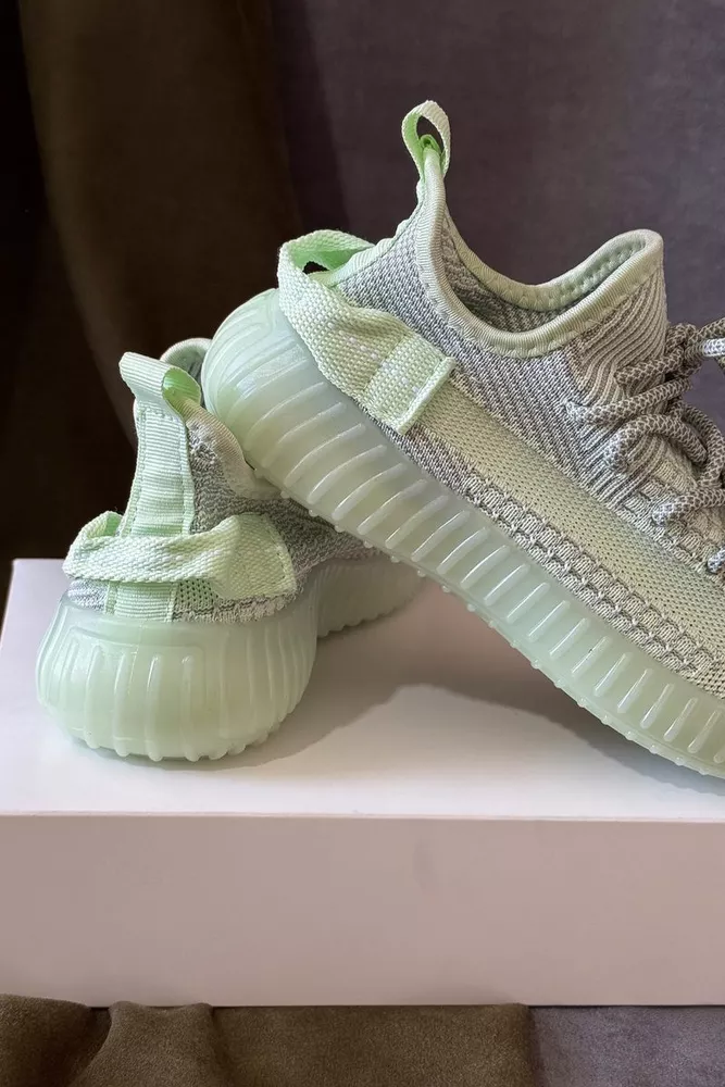 Купити Кросівки жіночі текстиль 243R778, колір Зелений оптом - Фото №4