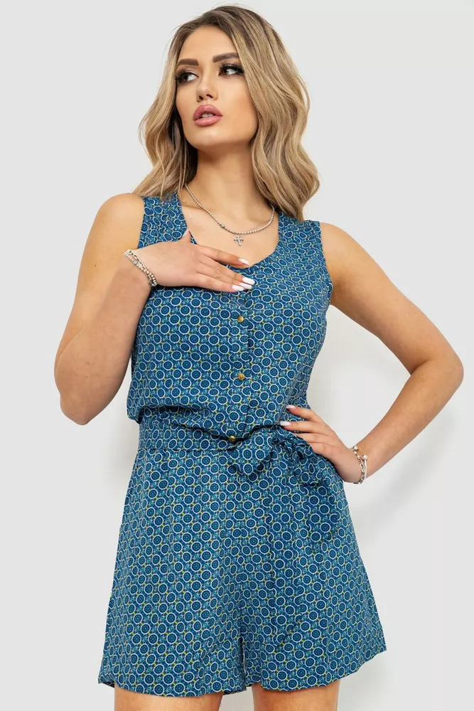 Купити Комбінезон жіночий, колір синій, 230R158-3 - Фото №1