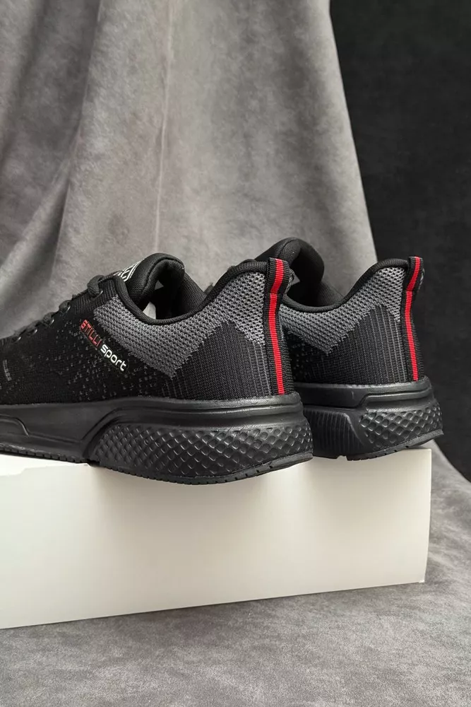 Купити Кросівки чоловічі демісезонні  -уцінка, колір чорно-сірий, 248RH272-U - Фото №4