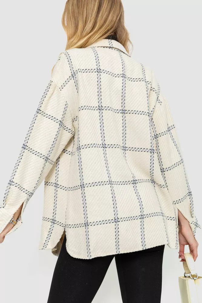 Купить Рубашка женская  -уценка, цвет молочно-серый, 230R019-1-U-9 - Фото №5