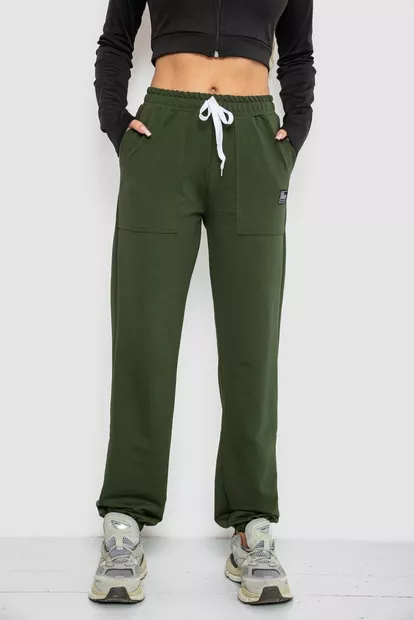 Спортивні штани жіночі  -уцінка, колір хакі, 247R4670-U-21