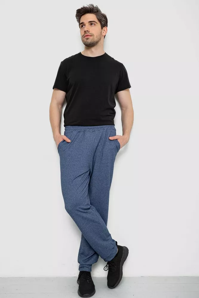 Купити Спортивні штани чоловічі, колір джинс, 238R122-1 - Фото №2