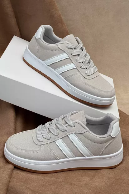 Кроссовки женские, цвет серо-белый, 248RJH50