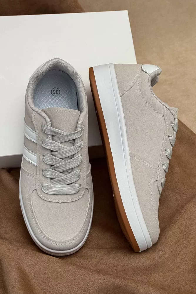 Купити Кросівки жіночі, колір сіро-білий, 248RJH50 оптом - Фото №3