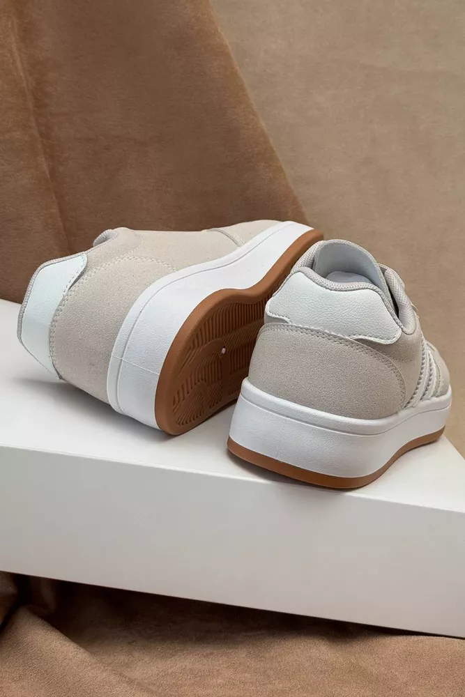 Купити Кросівки жіночі, колір сіро-білий, 248RJH50 оптом - Фото №4