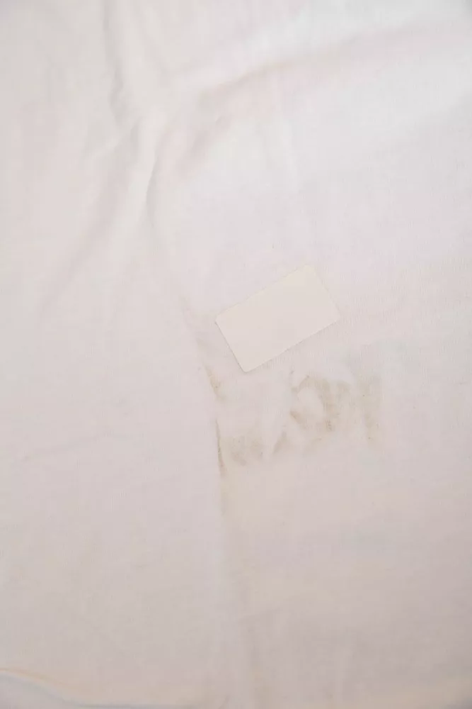 Купити Футболка чоловіча однотонна  -уцінка, колір білий, 238R57832-U-2 оптом - Фото №6