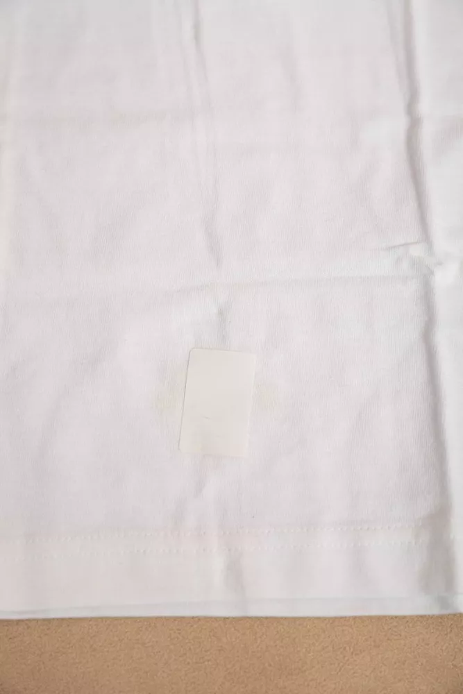 Купити Футболка чоловіча однотонна  -уцінка, колір білий, 238R57832-U-4 - Фото №6