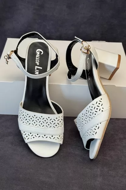 Босоножки женские  -уценка, цвет белый, 243RE257-U