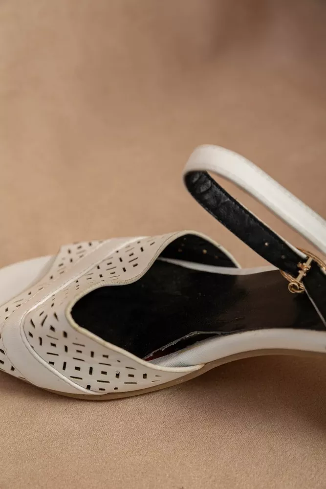 Купити Босоніжки жіночі  -уцінка, колір білий, 243RE257-U - Фото №6