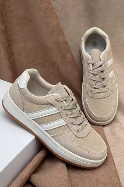 Кроссовки женские, цвет бежевый, 248RJH50