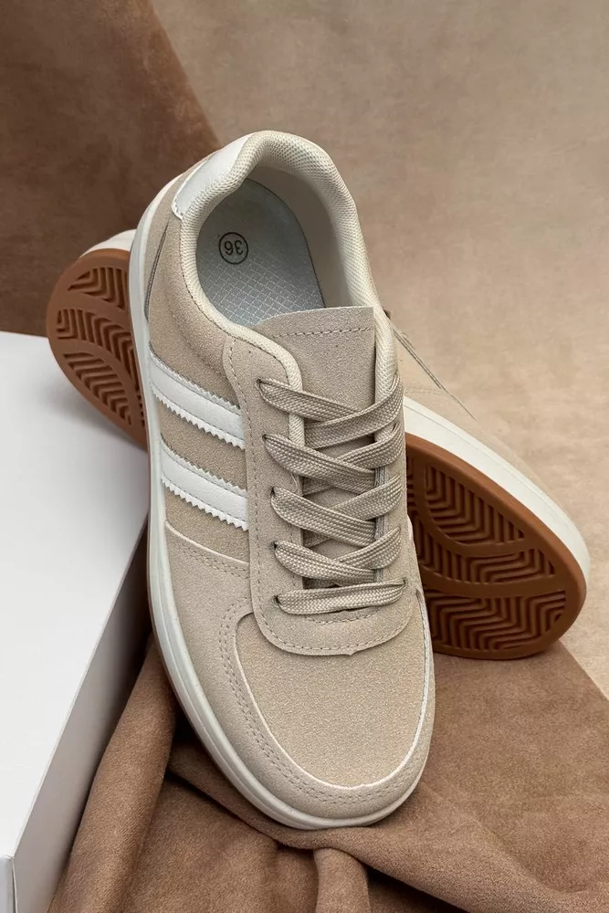 Купити Кросівки жіночі, колір бежевий, 248RJH50 оптом - Фото №3