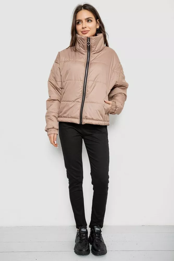 Купити Куртка жіноча демісезонна  -уцінка, колір бежевий, 102R5273-U оптом - Фото №2