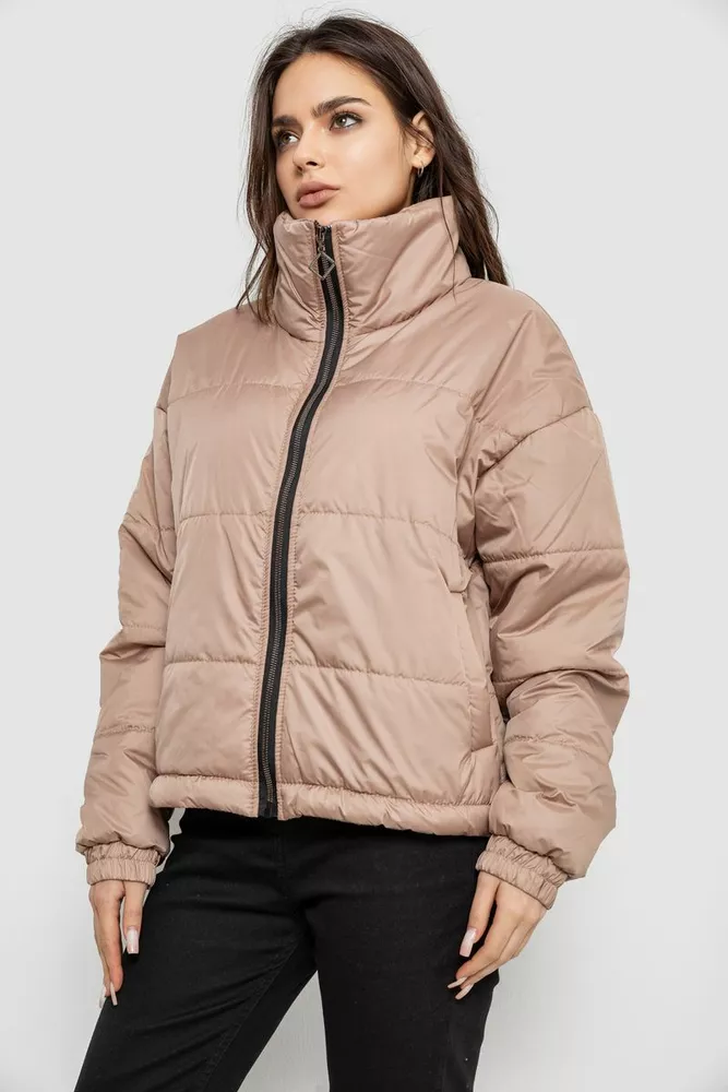 Купити Куртка жіноча демісезонна  -уцінка, колір бежевий, 102R5273-U оптом - Фото №3