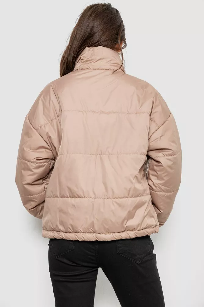 Купити Куртка жіноча демісезонна  -уцінка, колір бежевий, 102R5273-U оптом - Фото №4