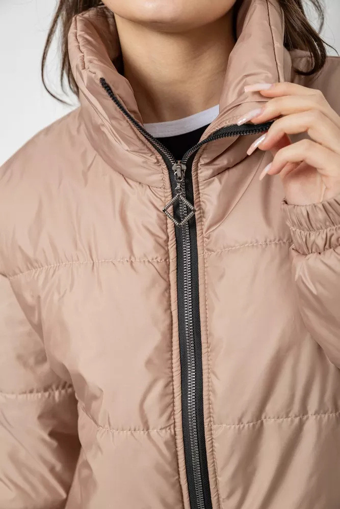 Купити Куртка жіноча демісезонна  -уцінка, колір бежевий, 102R5273-U оптом - Фото №5