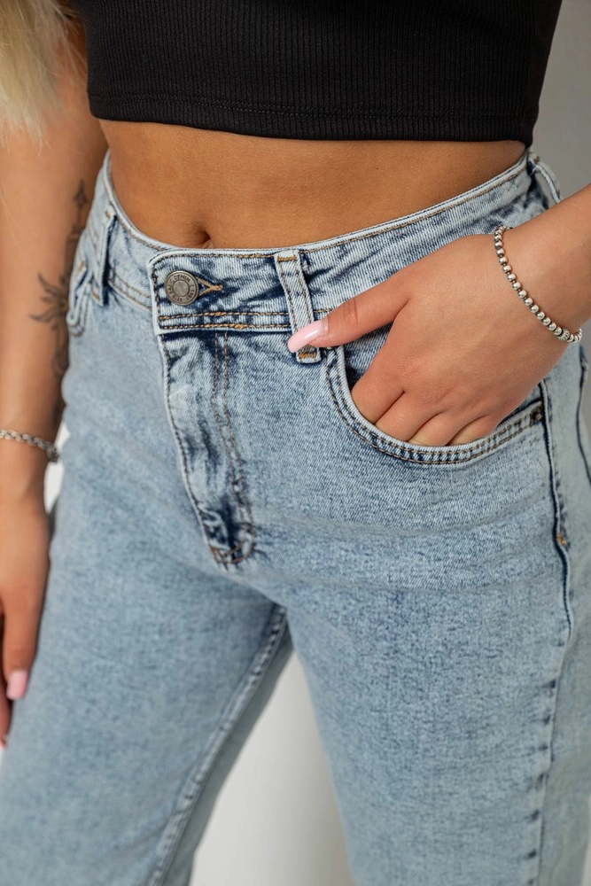Купить Джинсы женские однотонные Skinny, цвет голубой, 244R1744S21 - Фото №5