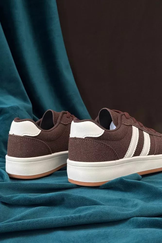 Купити Кросівки жіночі, колір коричневий, 248RJH50 оптом - Фото №4