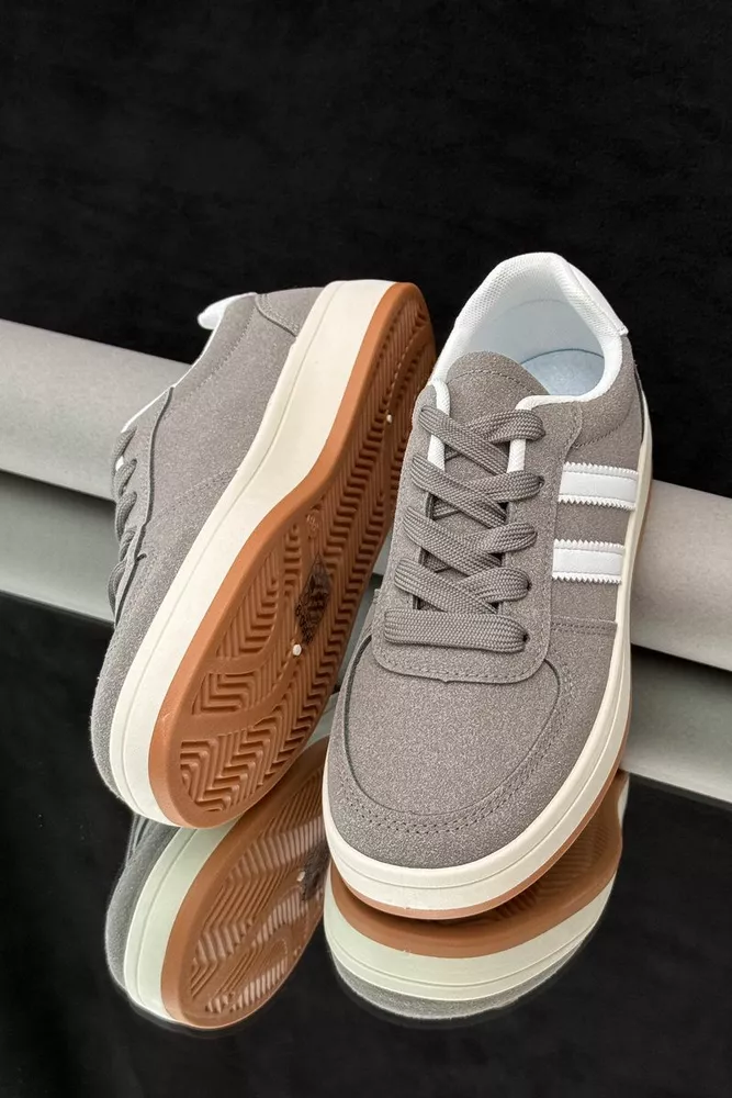 Купити Кросівки жіночі, колір сірий, 248RJH50 оптом - Фото №3