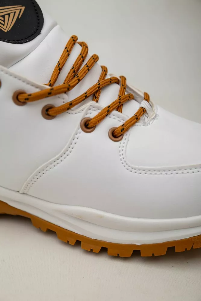 Купити Кросівки чоловічі зимові на хутрі  -уцінка, колір біло-жовтий, 248RH770-U-6 - Фото №7