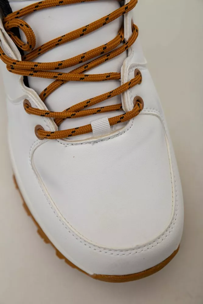 Купити Кросівки чоловічі зимові на хутрі  -уцінка, колір біло-жовтий, 248RH770-U-9 - Фото №7