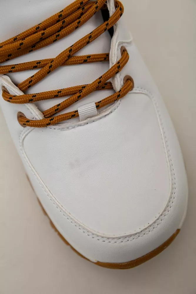 Купити Кросівки чоловічі зимові на хутрі  -уцінка, колір біло-жовтий, 248RH770-U-11 - Фото №7