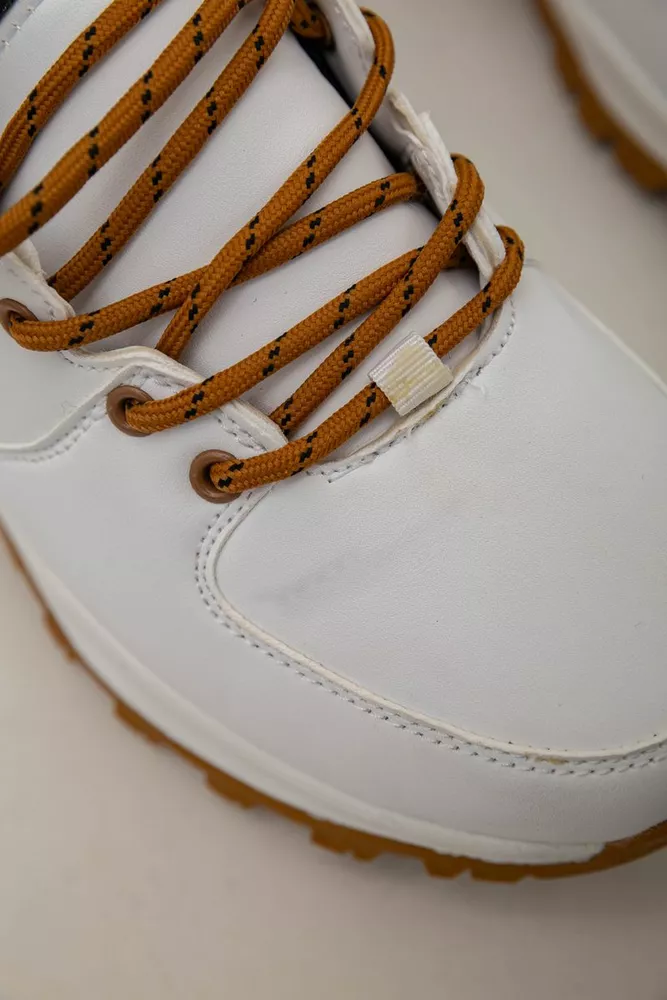 Купить Кроссовки женские зимние на меху  -уценка, цвет бело-желтый, 248RH770-U-12 оптом - Фото №8