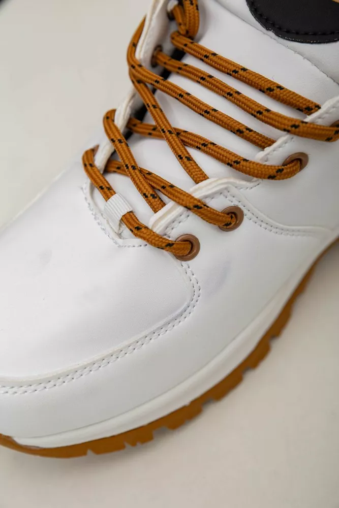 Купити Кросівки чоловічі зимові на хутрі  -уцінка, колір біло-жовтий, 248RH770-U-13 оптом - Фото №7