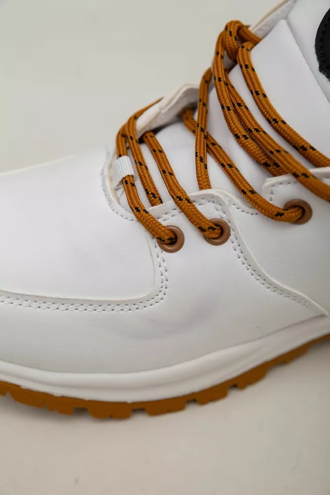 Купити Кросівки чоловічі зимові на хутрі 248RH770-U-16 -уцінка, колір Біло-жовтий - Фото №7