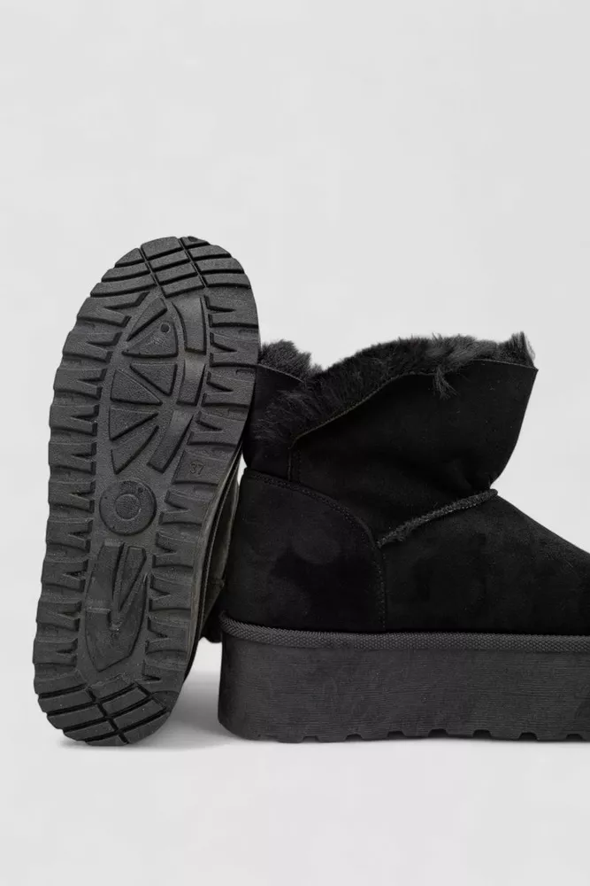 Купить Угги женские на меху, цвет черный, 243RG679 оптом - Фото №5