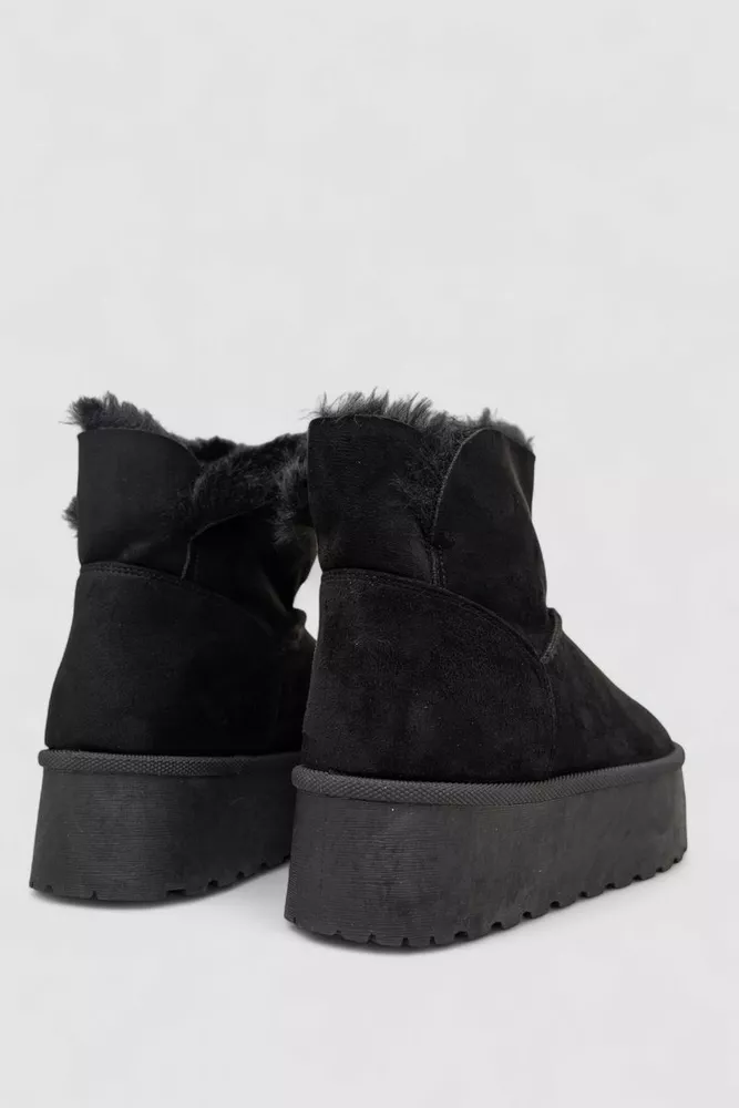 Купить Угги женские на меху, цвет черный, 243RG679 оптом - Фото №4