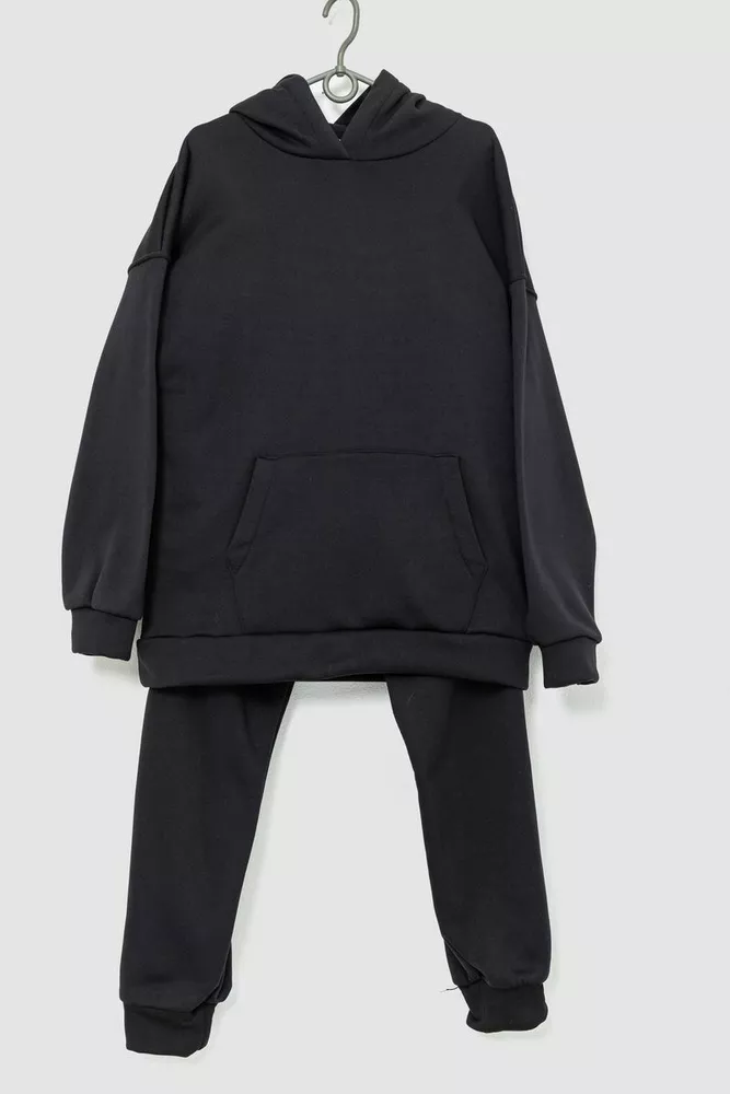 Купить Спорт костюм женский на флисе  -уценка, цвет черный, 177R230-5-U-1 - Фото №1