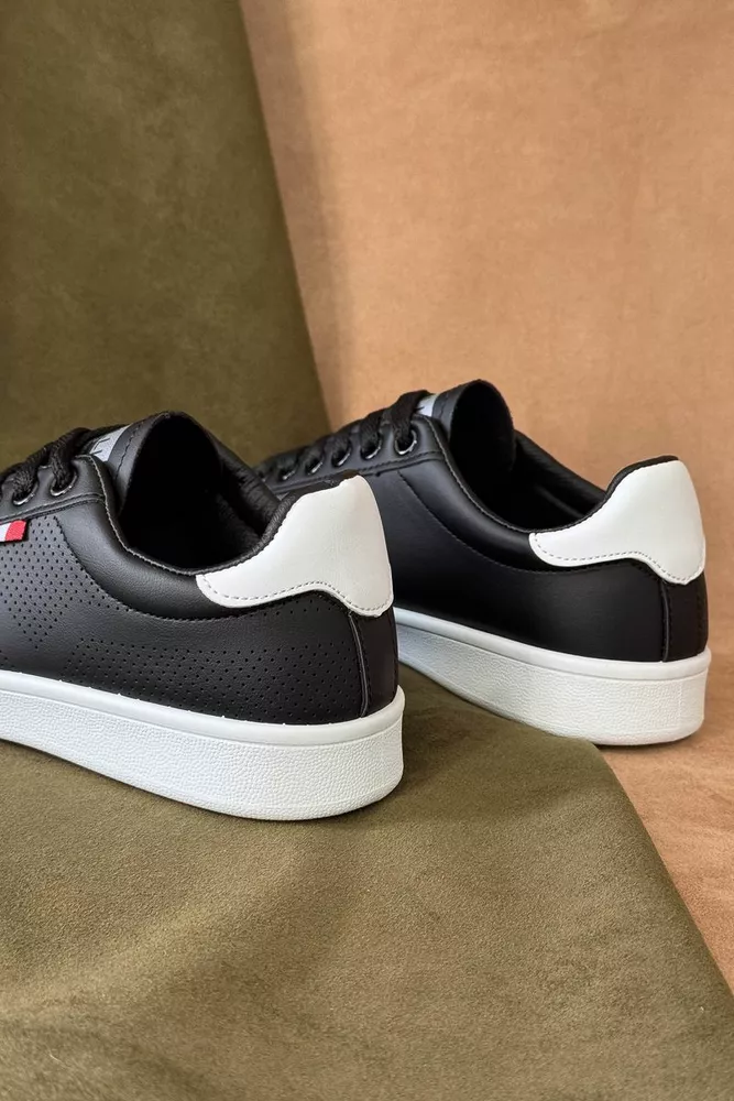 Купить Кеды женские, цвет черно-белый, 248RR63 - Фото №4