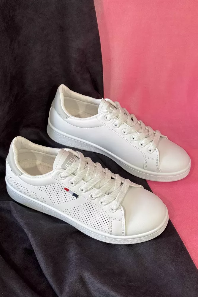 Купити Кеди жіночі, колір біло-сірий, 248RR63 - Фото №2