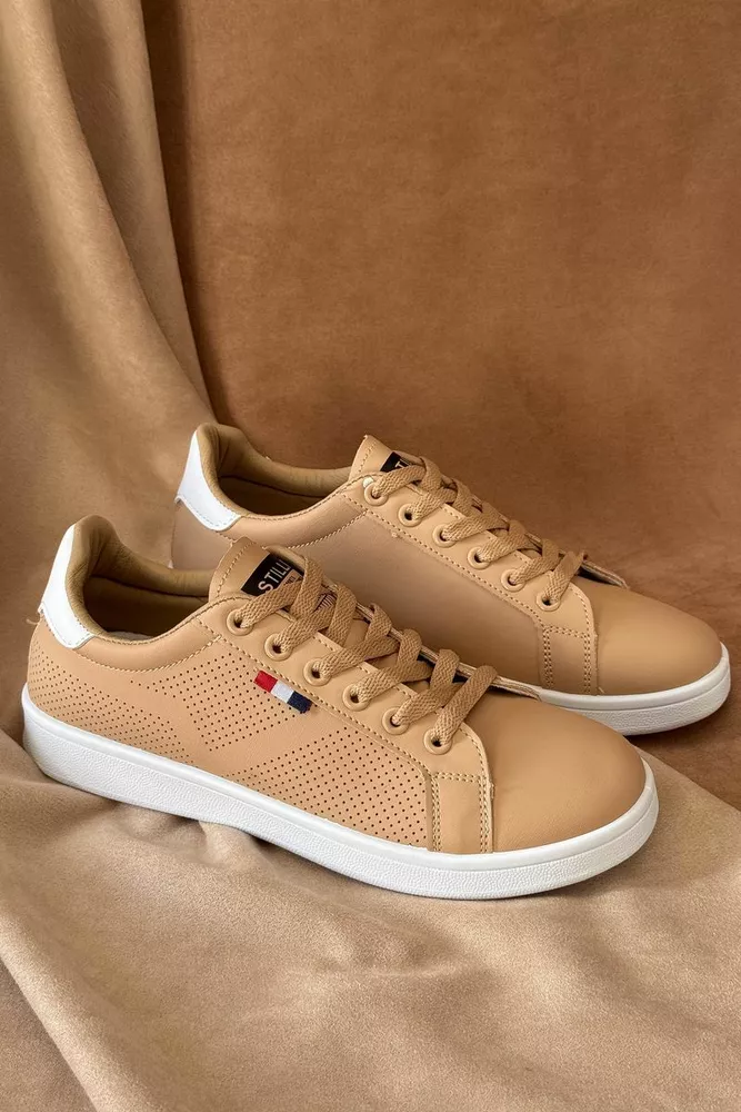 Купить Кеды женские, цвет бежевый, 248RR63 оптом - Фото №1