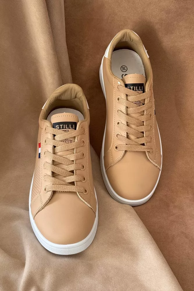 Купить Кеды женские, цвет бежевый, 248RR63 оптом - Фото №2