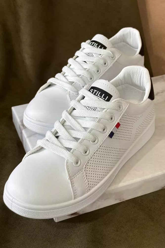 Купити Кеди жіночі, колір біло-чорний, 248RR63 - Фото №3