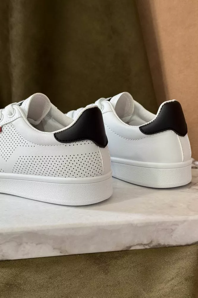 Купити Кеди жіночі, колір біло-чорний, 248RR63 - Фото №4