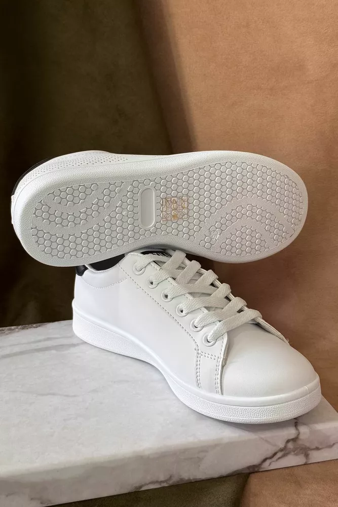 Купити Кеди жіночі, колір біло-чорний, 248RR63 - Фото №5