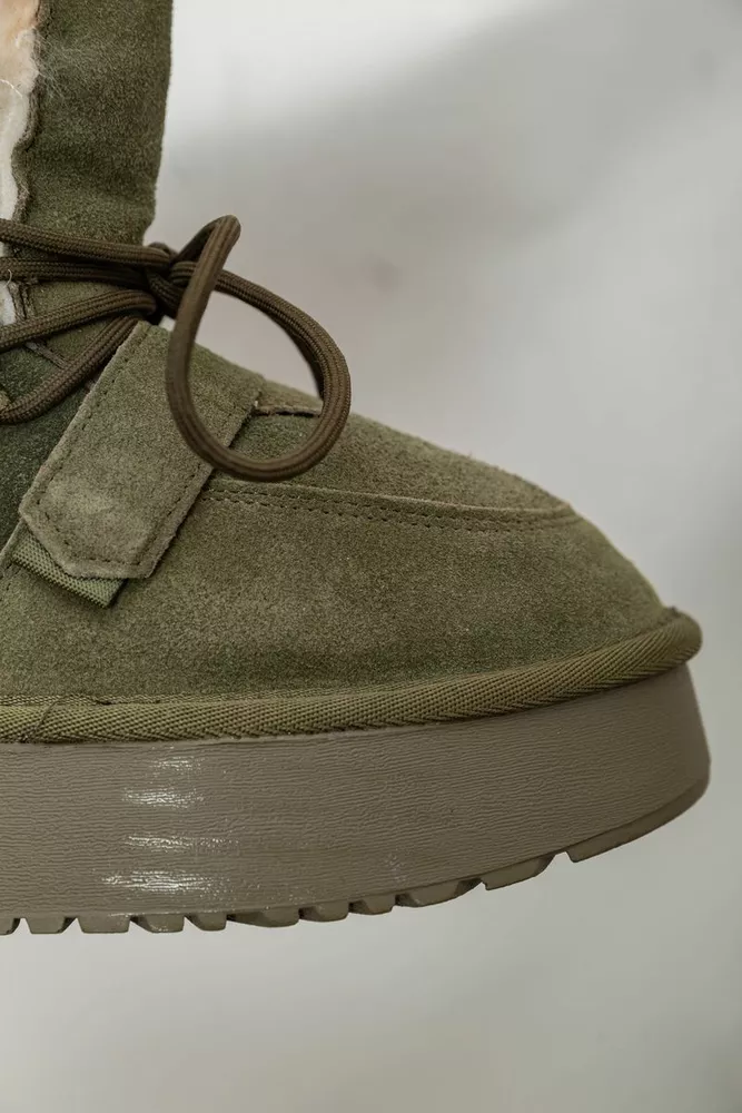 Купить Угги женские на меху  -уценка, цвет зеленый, 243RL952-8A-U-21 - Фото №7