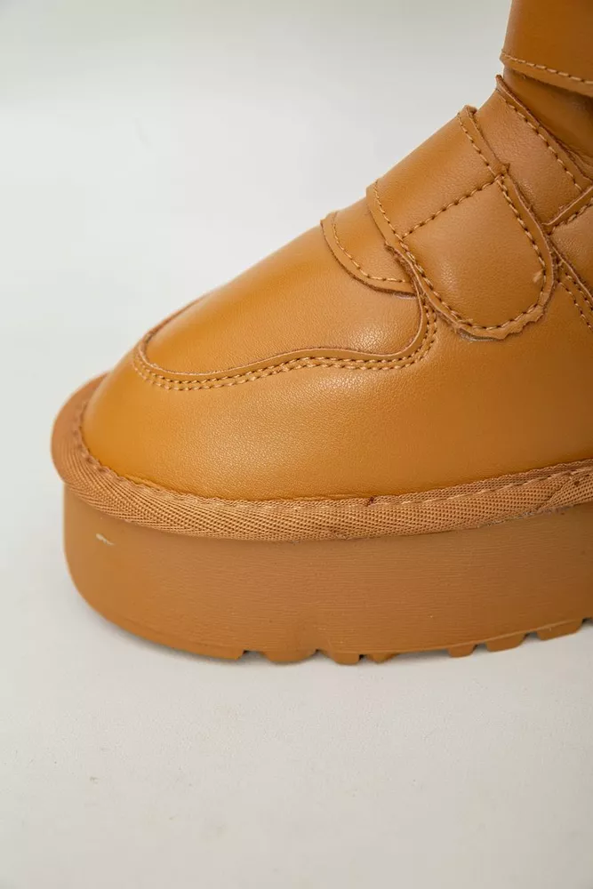 Купити Уггі жіночі на хутрі  -уцінка, колір коричневий, 243RL953-U-20 - Фото №7