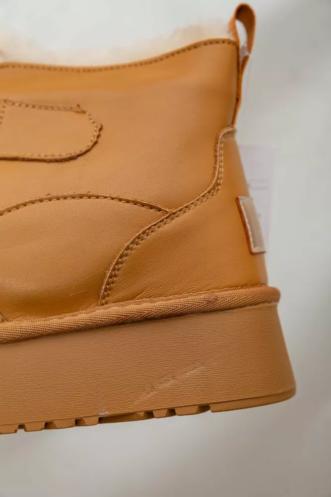 Купити Уггі жіночі на хутрі  -уцінка, колір коричневий, 243RL953-U-21 - Фото №7